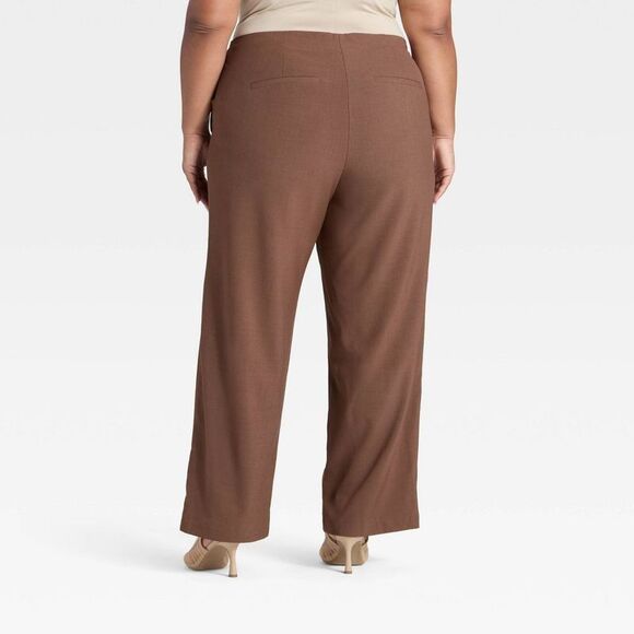A New Day - Women's Mid-Rise Bootcut Pants - A New Day Brown 1 Brown - Picture 2 of 3